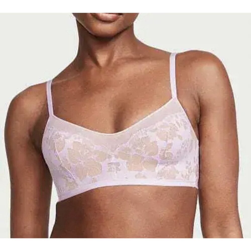 B.Tempt'd Wacoal Women's Shadow Scene Bralette 910268 Light Pink S Small NEW